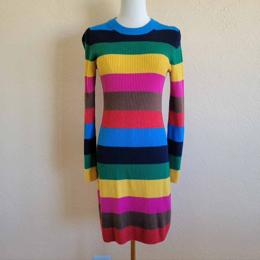 GAP | Rainbow Stripe Sweater Dress